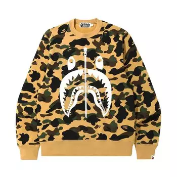 BAPE 1st Camo Shark Crewneck, Желтый