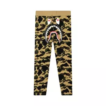 BAPE 1st Camo Широкие спортивные штаны, цвет Желтый