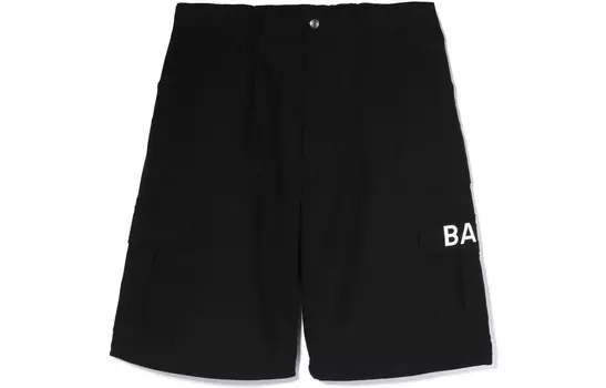 BAPE 6 карманов шорты широкого кроя A Bathing Ape, черный