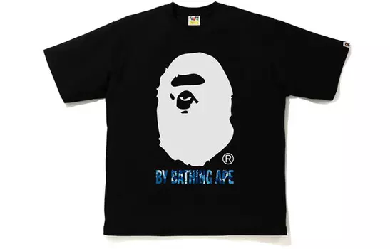 BAPE ABC Camo от Bathing Ape свободная футболка A Bathing Ape, белый/синий