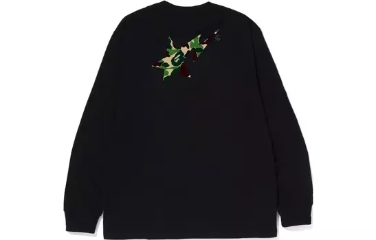 BAPE ABC Камуфляжная футболка Bape Sta с логотипом L/S A Bathing Ape, цвет White basket
