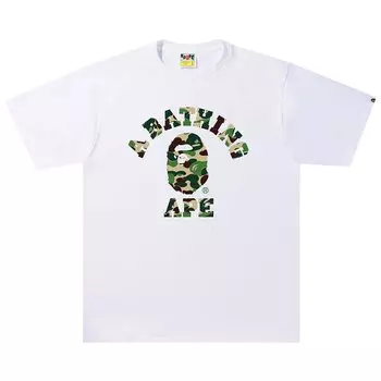 BAPE ABC Камуфляжная футболка Белый/Зеленый
