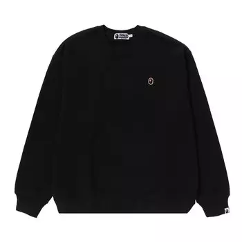 BAPE Ape Head One Point Crewneck, черный