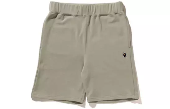 BAPE Ape Head One Point Sweat Short A Bathing Ape, бежевый