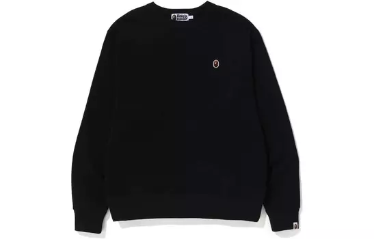 BAPE Ape Head One Point свободный крой круглый вырез SS23 A Bathing Ape, фиолетовый