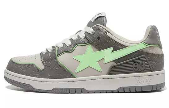 BAPE Bape SK8 Sta Серый Зеленый A Bathing Ape