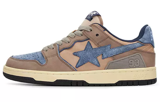BAPE Bape SK8 Sta Vintage бежевый индиго A Bathing Ape