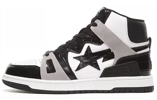 BAPE Bape Sta 93 Hi Черный Светло-серый A Bathing Ape