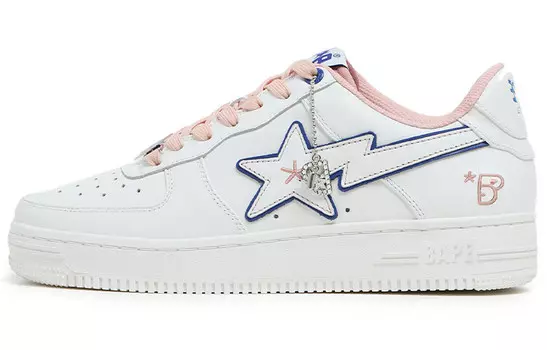 BAPE Bape Sta BAPY Белый Розовый Женский A Bathing Ape