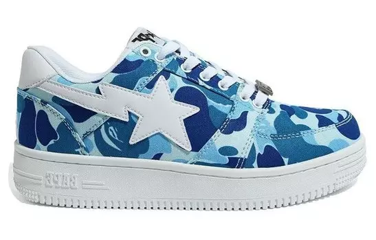 BAPE Bape Sta Low ABC Camo 20th Anniversary Blue A Bathing Ape