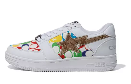 BAPE Bape Sta Low Coach Белый A Bathing Ape