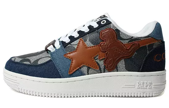 BAPE Bape Sta Low Coach Синий A Bathing Ape