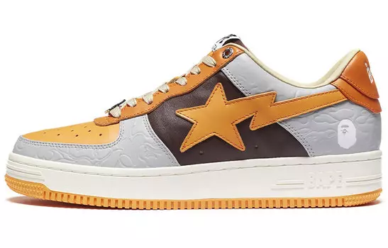 BAPE Bape Sta Low Серый Оранжевый A Bathing Ape