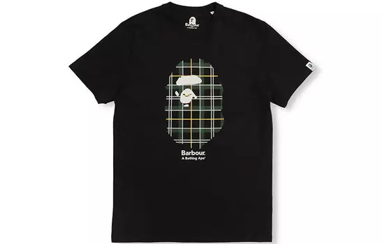 BAPE Barbour Футболка мужская A Bathing Ape, зеленый