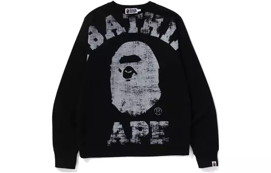 BAPE Big College Crewneck A Bathing Ape, серый