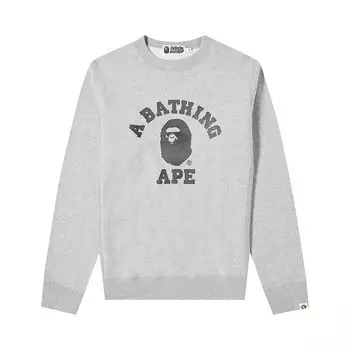 BAPE College Crewneck, Серый