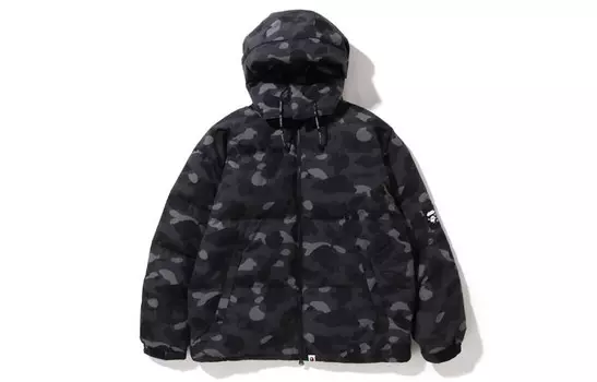 BAPE Color Camo свободный крой пуховик A Bathing Ape, синий