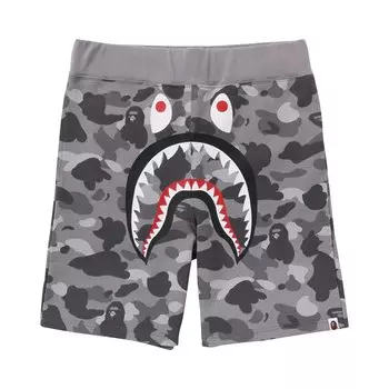 BAPE Honeycomb Camo Shark Спортивные шорты, серые