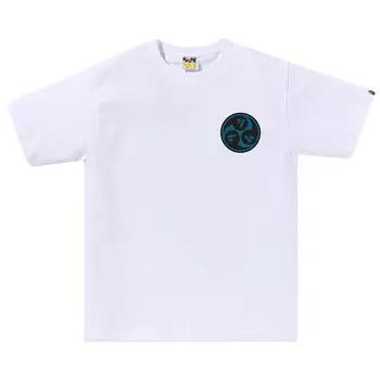 BAPE Japan Culture Mitsudomoe Футболка Белая