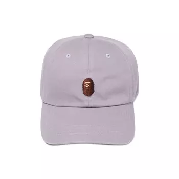BAPE Кепка с одной точкой вставки Ape Head, Серая