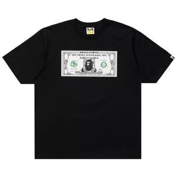 BAPE Классическая футболка BAPE$, черная