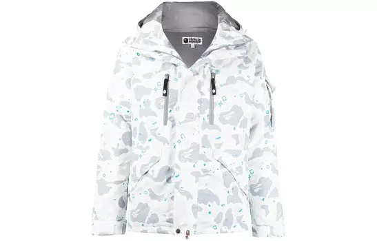 Bape Куртка мужская белая A Bathing Ape, белый