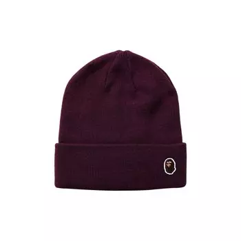 BAPE Одноточечная вязаная шапка Ape Head, Фиолетовый