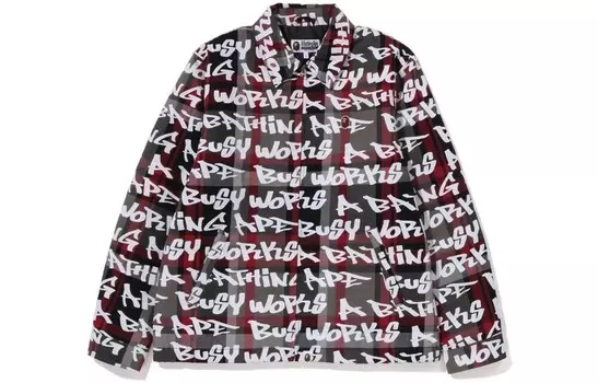 BAPE One Point Bape Куртка на молнии с принтом граффити A Bathing Ape, синий