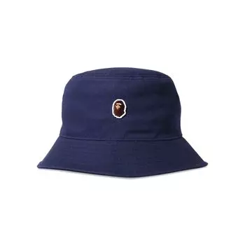BAPE Панама-ведро с головой обезьяны, темно-синяя