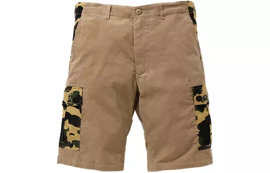 Bape повседневные шорты мужские A Bathing Ape, оливковый