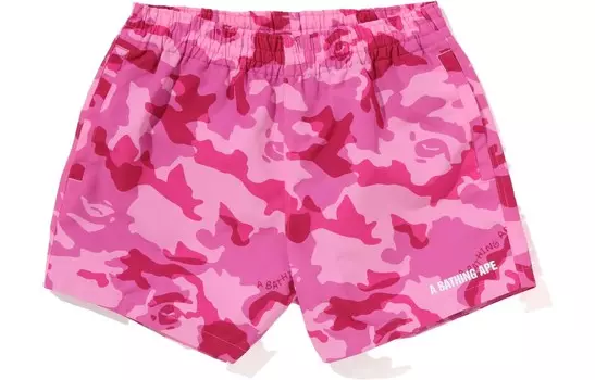 Bape Повседневные шорты женские розовые A Bathing Ape
