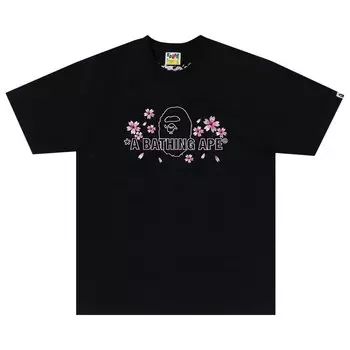BAPE Sakura Футболка Bathing Ape, черная
