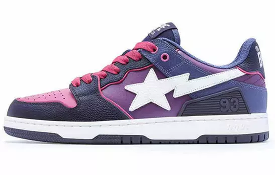 Bape SK8 Sta Фиолетовый Белый A Bathing Ape