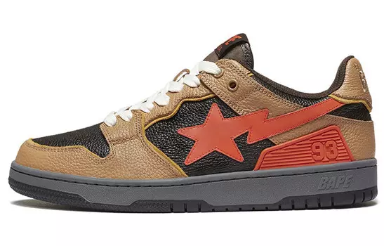 Bape SK8 Sta Коричневый Оранжевый A Bathing Ape