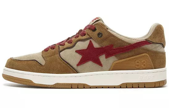 BAPE Sk8 Sta Пшеничный Красный A Bathing Ape