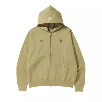 BAPE Ursus Толстовка свободного кроя на молнии, цвет Бежевый