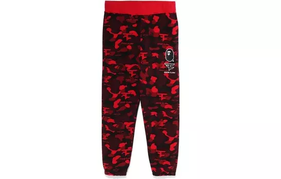 BAPE X Faze Clan спортивные штаны красные A Bathing Ape, красный