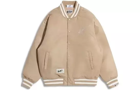 BAPE X Highsnobiety нейлоновая университетская куртка A Bathing Ape, коричневый