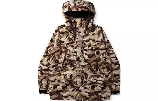 Bape X OVO Куртка Мужская A Bathing Ape, зеленый