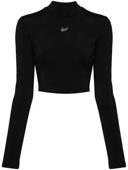 BAPY BY *A BATHING APE укороченный топ с логотипом, черный