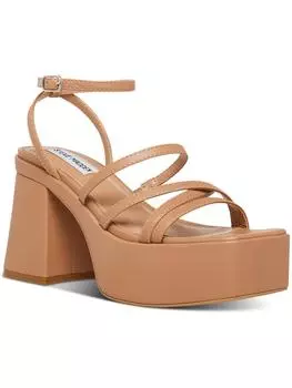 Barb женские кожаные туфли на платформе с ремешком на щиколотке Steve Madden, цвет tan