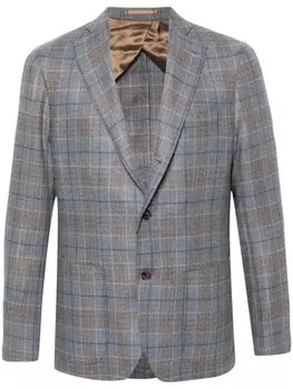 Barba блейзер в клетку, синий