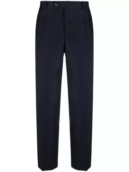 Barba брюки строгого кроя из вирджинской шерсти, синий