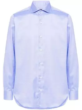 Barba хлопковая рубашка, синий