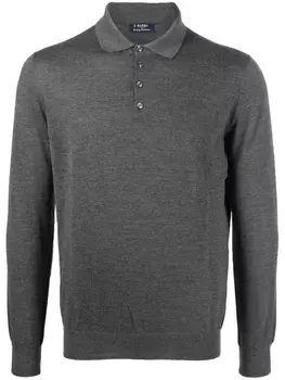 Barba кашемировый джемпер, серый