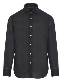 Barba льняная рубашка, черный