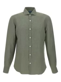 Barba льняная рубашка, зеленый
