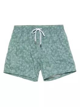 Barba плавки-шорты с графичным принтом, зеленый