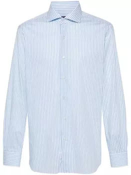 Barba полосатая рубашка с длинными рукавами, синий