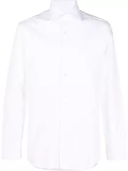 Barba поплиновая рубашка с длинными рукавами, белый